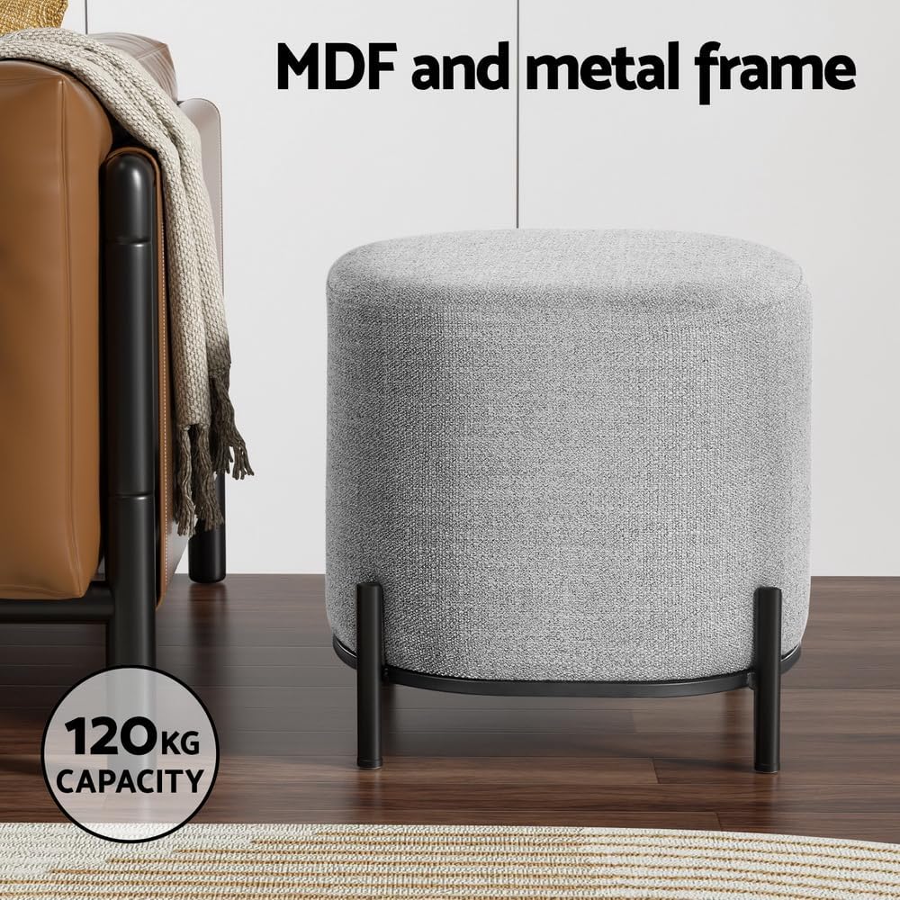 **/Ottoman, Reposapiés redondo - Home Decor Furniture reseña y precio
