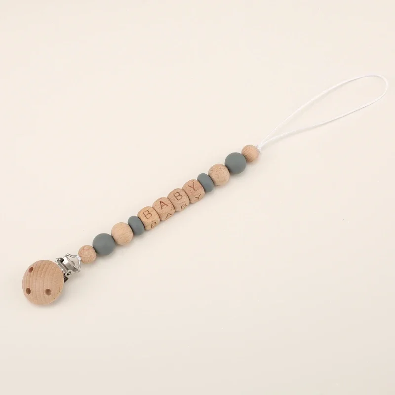 Clips para chupete de bebé, mo - Wooden Letter Sign reseña y precio