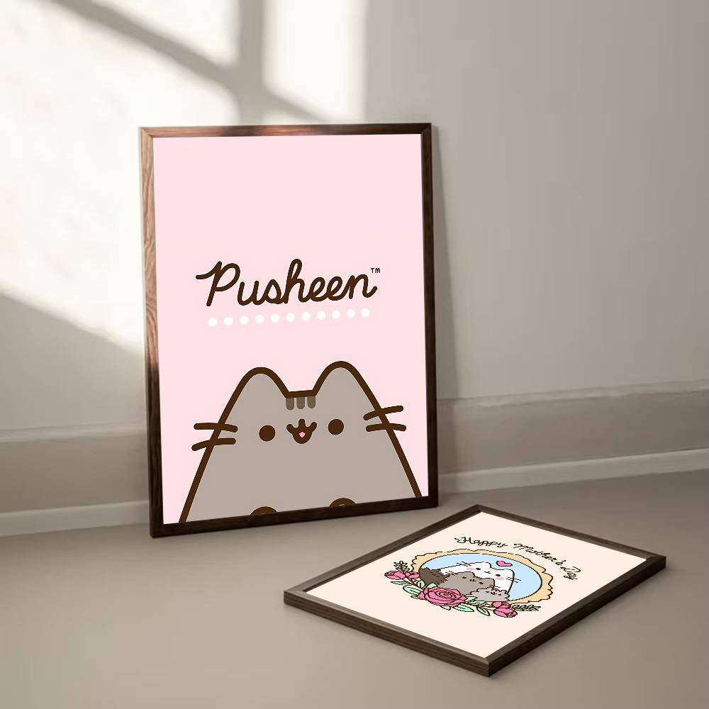 Lindo Kawaii P-Pusheens Impres - Home Decor Aesthetic Pinterest reseña y precio