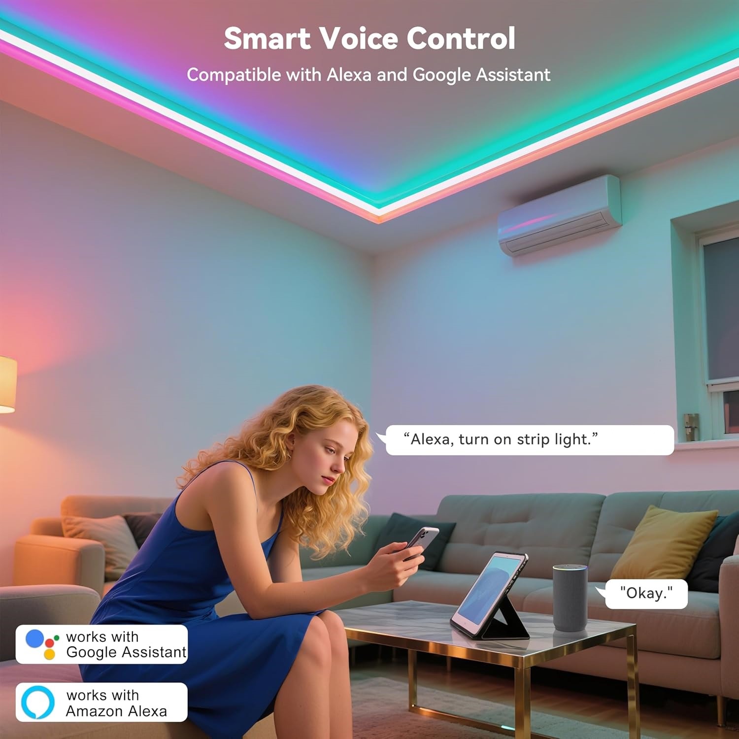 Tira de Luces LED RGB de 10M 2 - Home Decor Free App reseña y precio