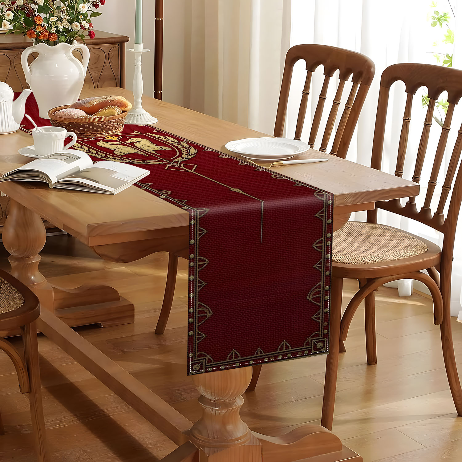 1 pieza de camino de mesa con  - Home Decor Market reseña y precio