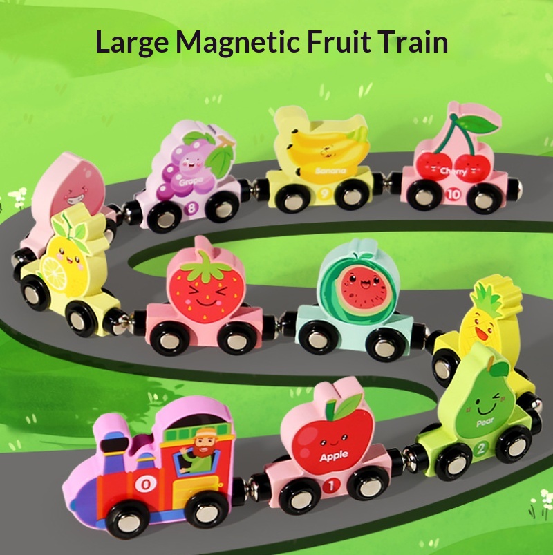 Tren de Frutas Magnético de Ma - Wooden Letter Sign reseña y precio