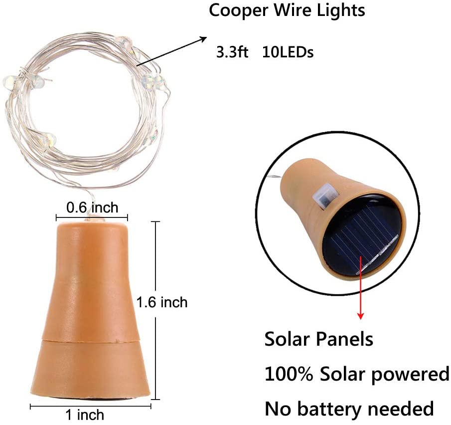 Botella de vino solar LED seri - Home Decor Solo reseña y precio