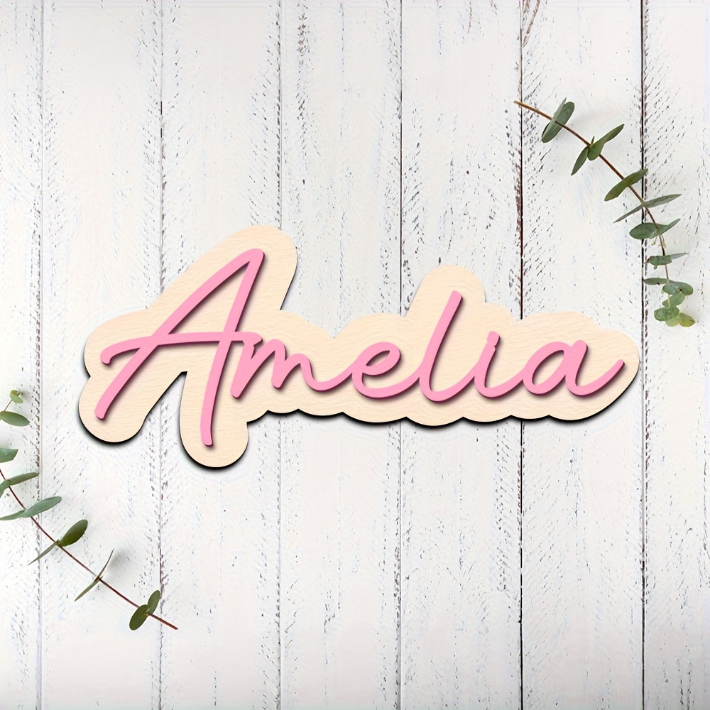 Placa de Madera Personalizable - Wooden Letter Sign reseña y precio