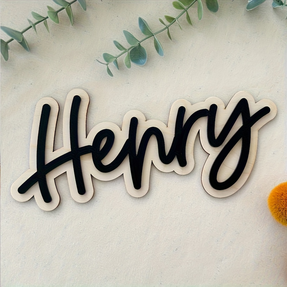 Placa de Madera Personalizable - Wooden Letter Sign reseña y precio