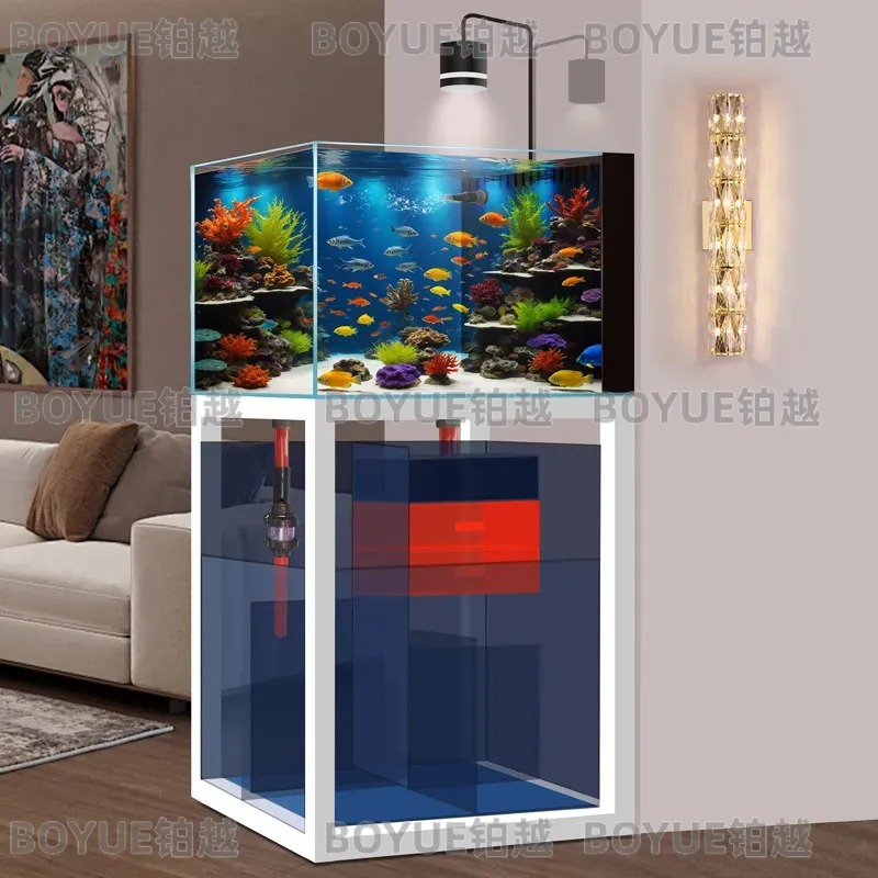 Acuario de Agua Salada de Vidr - Home Decor Habitat reseña y precio