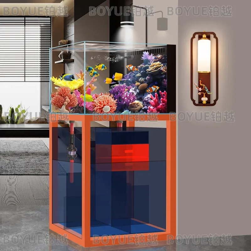 Acuario de Agua Salada de Vidr - Home Decor Habitat reseña y precio
