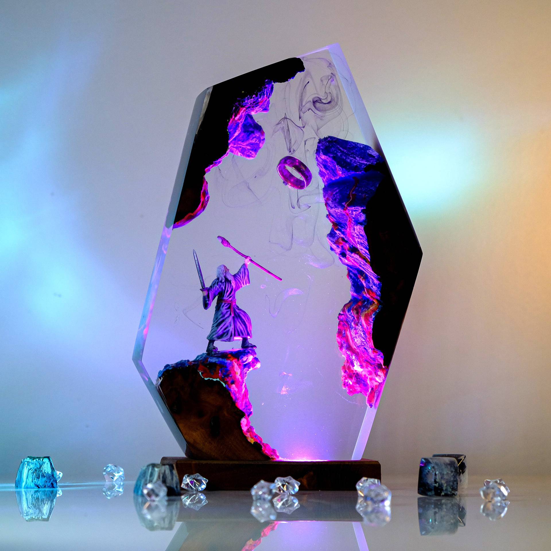 Lámpara de Resina con Figura d - Home Decor Furniture reseña y precio