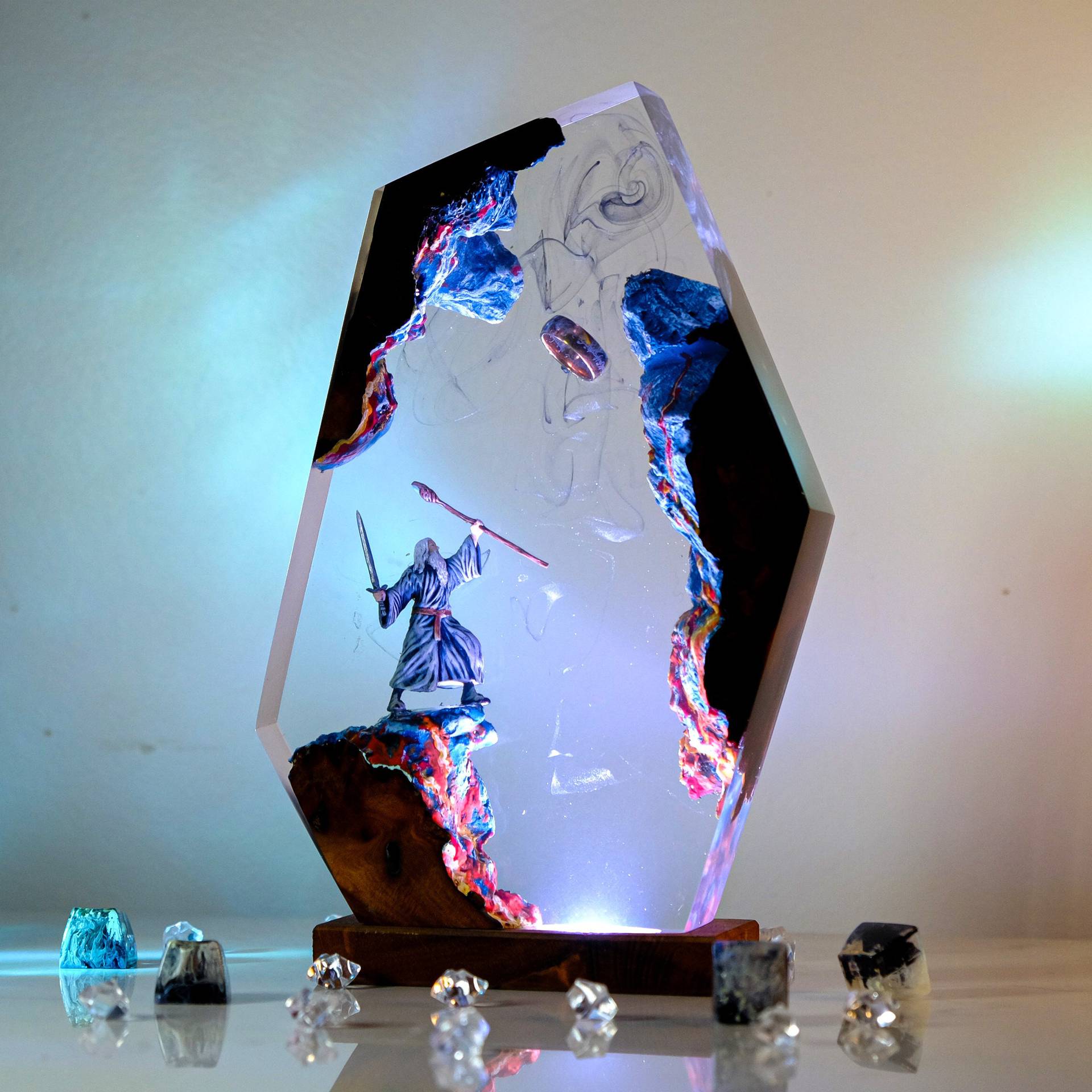 Lámpara de Resina con Figura d - Home Decor Furniture reseña y precio