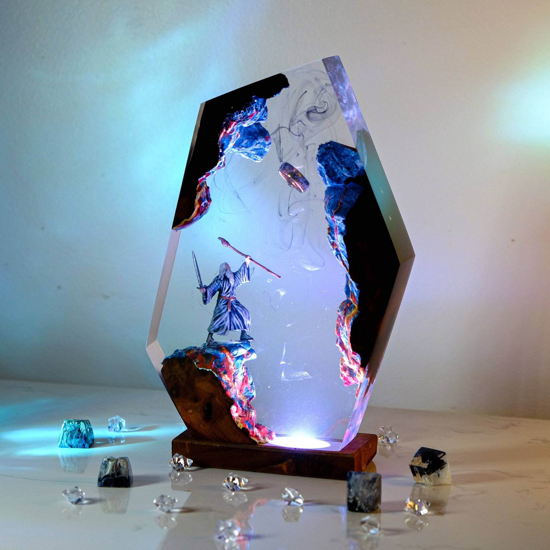 Lámpara de Resina con Figura d - Home Decor Furniture reseña y precio