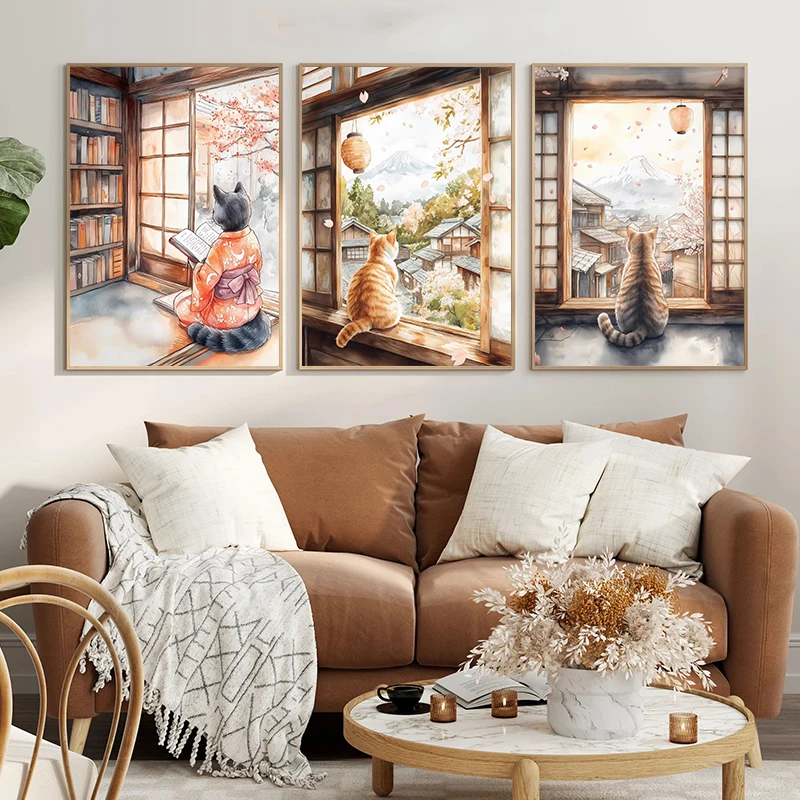 Gato negro japonés, Luna de ba - Home Decor Nz reseña y precio