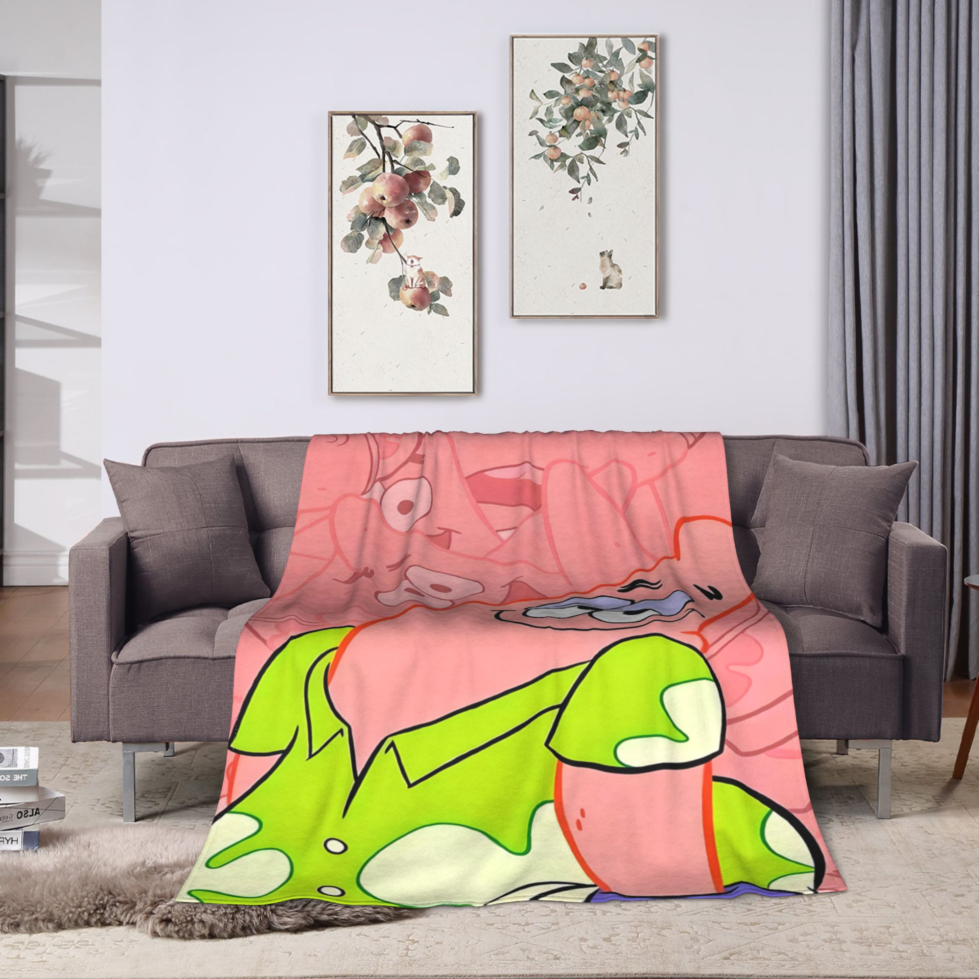 Manta de Arte de Bob Esponja y - Home Decor Solo reseña y precio