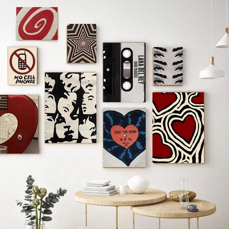 Pósteres Y2K estilo Rock, pint - Home Decor Aesthetic Pinterest reseña y precio