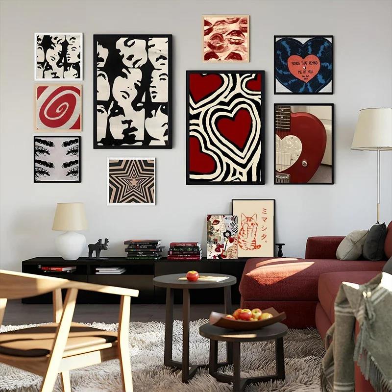 Pósteres Y2K estilo Rock, pint - Home Decor Aesthetic Pinterest reseña y precio