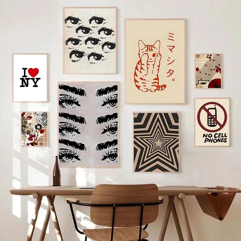 Pósteres Y2K estilo Rock, pint - Home Decor Aesthetic Pinterest reseña y precio