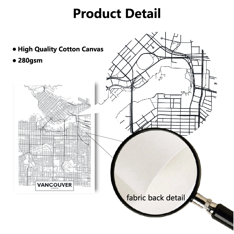 Carteles e impresiones de mapa - Home Decor Vancouver reseña y precio