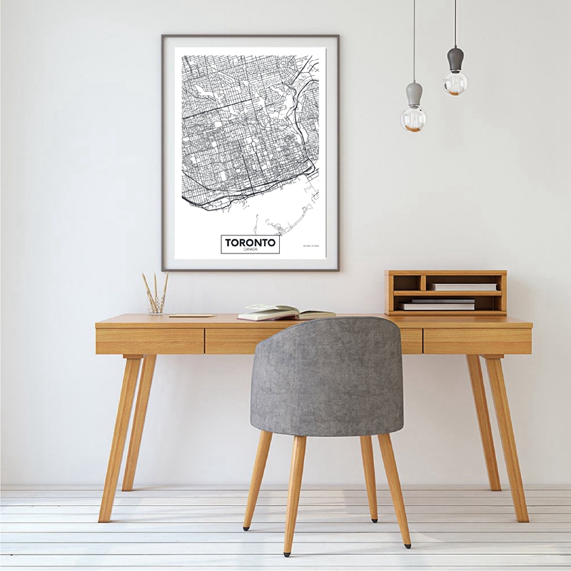 Carteles e impresiones de mapa - Home Decor Vancouver reseña y precio