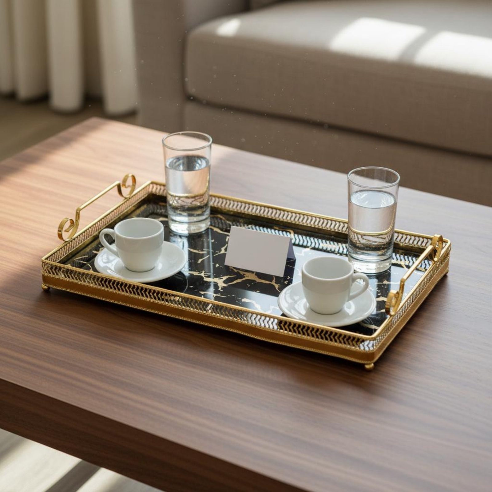Bandeja Decorativa con Espejo, - Vanity Home Decor reseña y precio