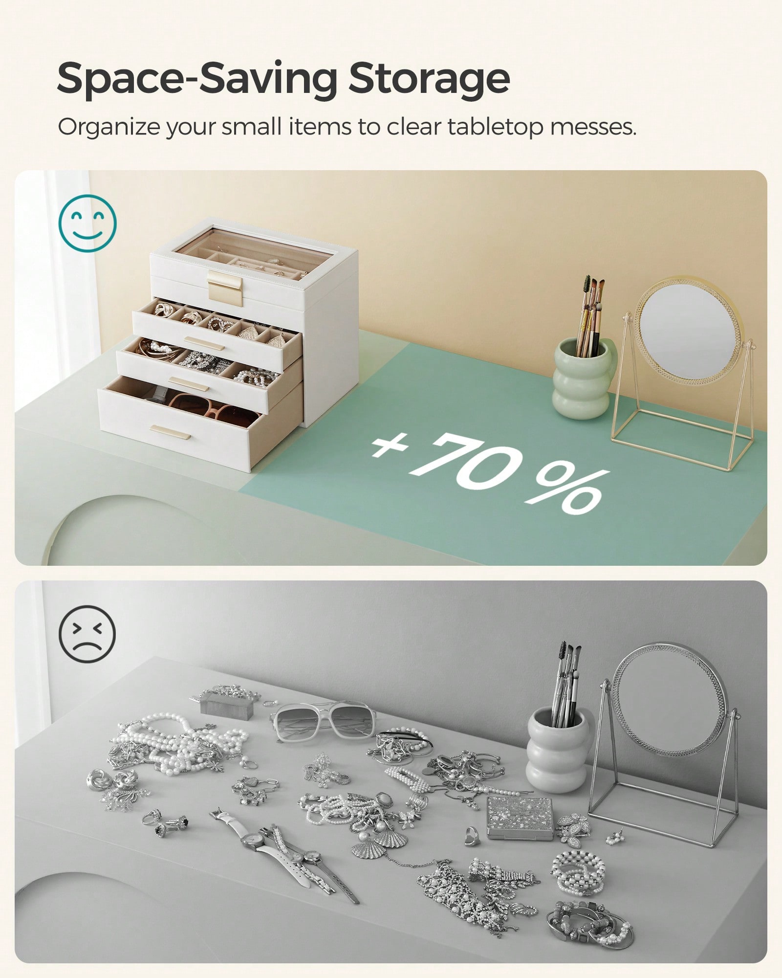 Organizador de Joyas de 4 Nive - Vanity Home Decor reseña y precio