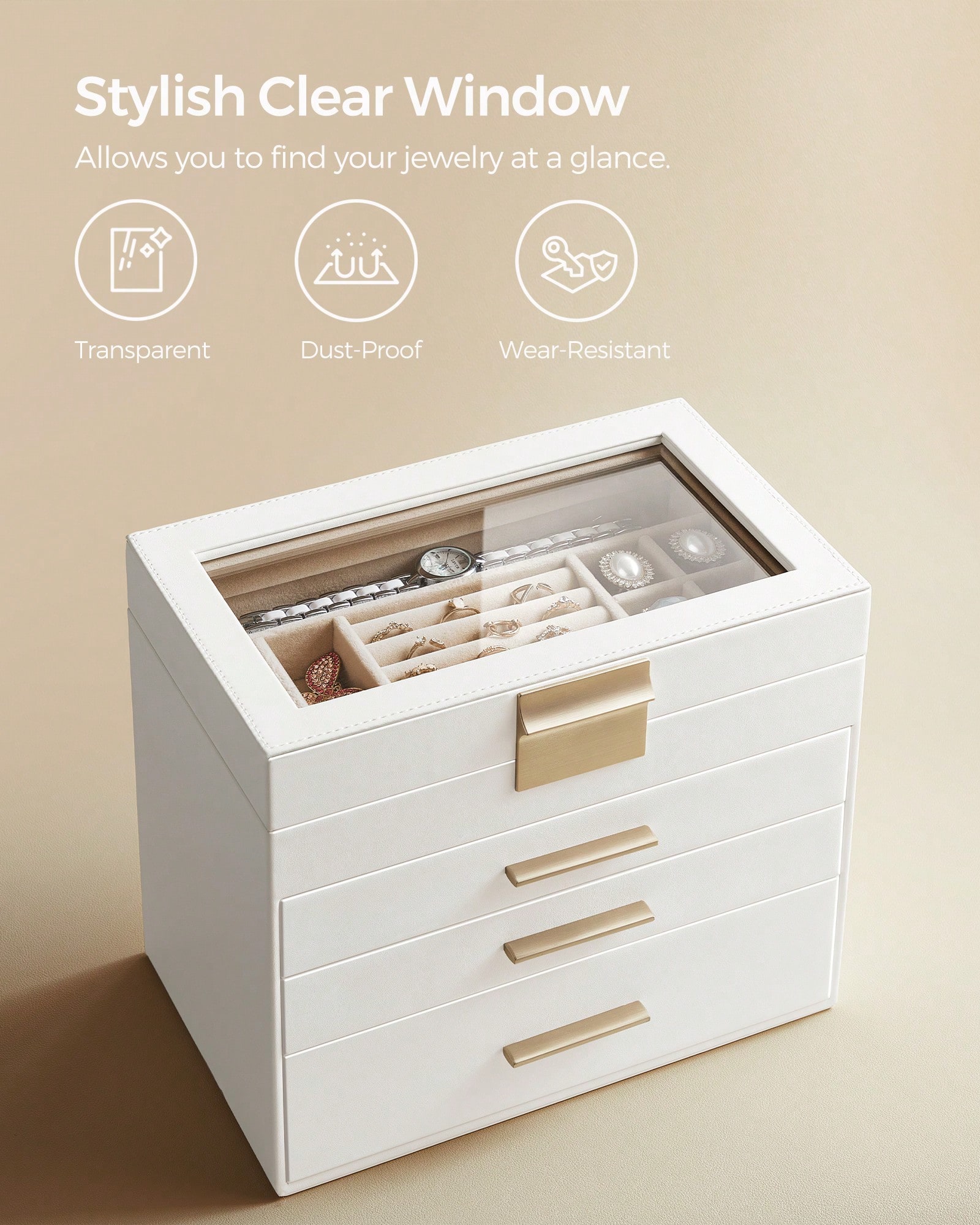 Organizador de Joyas de 4 Nive - Vanity Home Decor reseña y precio