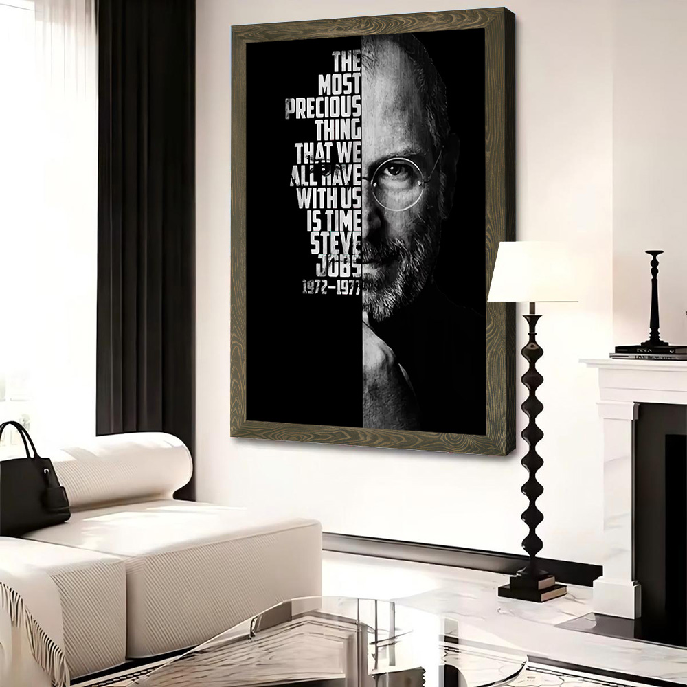 Póster en lienzo de Steve Jobs - Home Decor Jobs reseña y precio