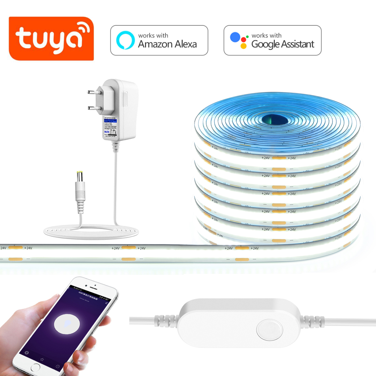 Tira de luces LED COB de 3M, 5 - Home Decor Free App reseña y precio