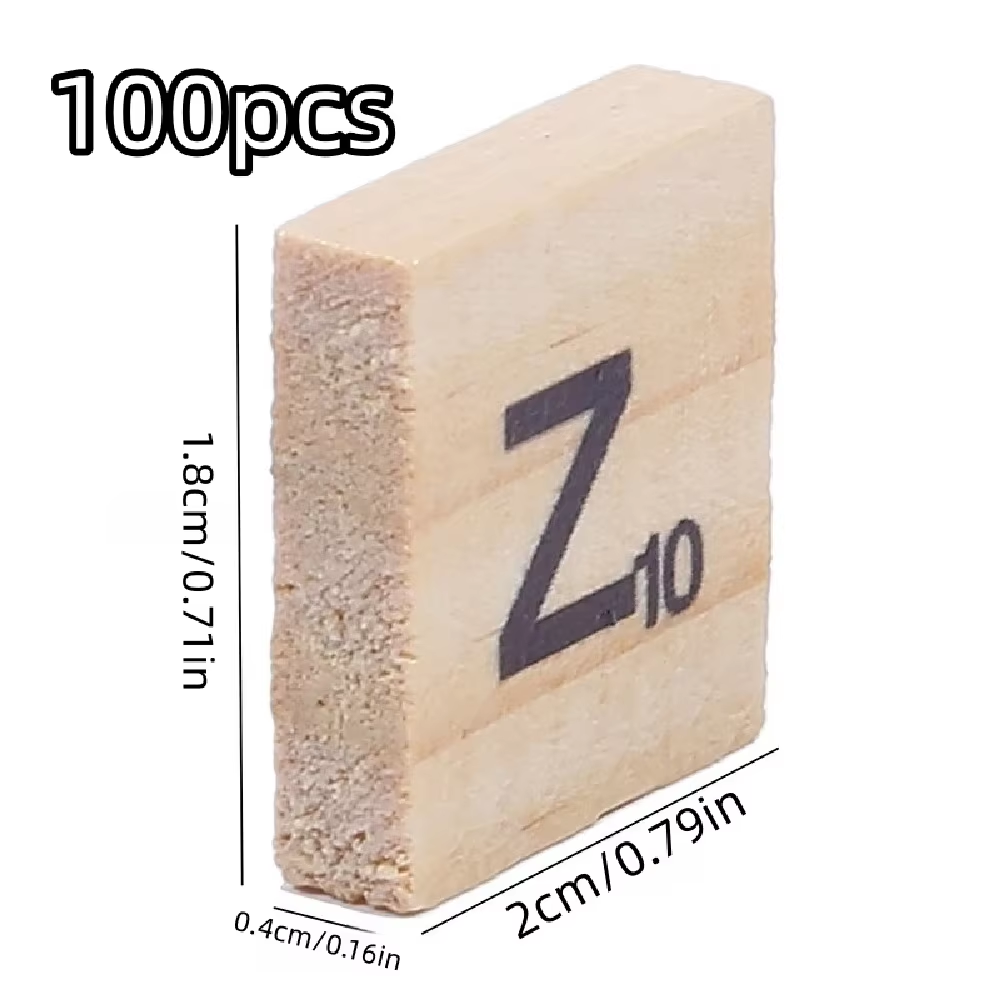 100 piezas de letras inglesas  - Wooden Letter Sign reseña y precio