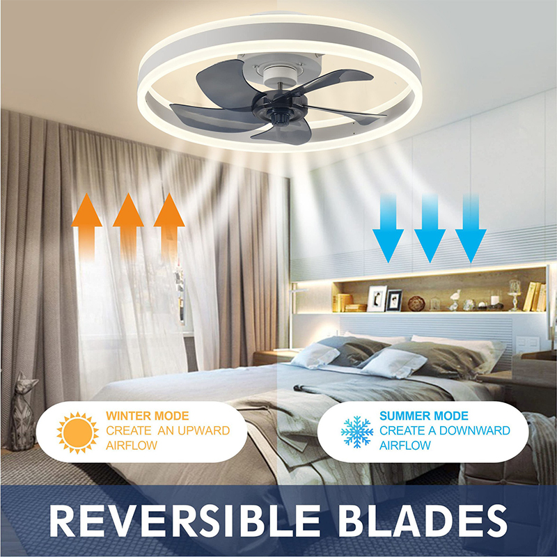 Ventilador de techo LED con co - Home Decor Free App reseña y precio