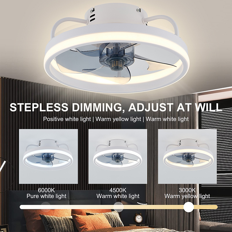 Ventilador de techo LED con co - Home Decor Free App reseña y precio