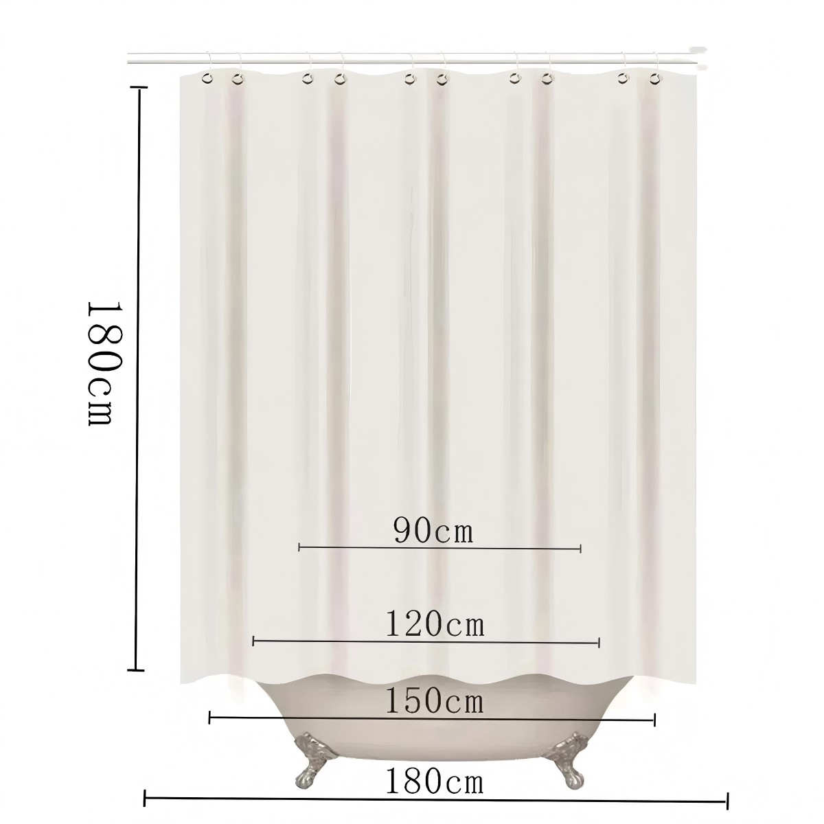 Linda cortina de ducha con dis - Home Decor Market reseña y precio