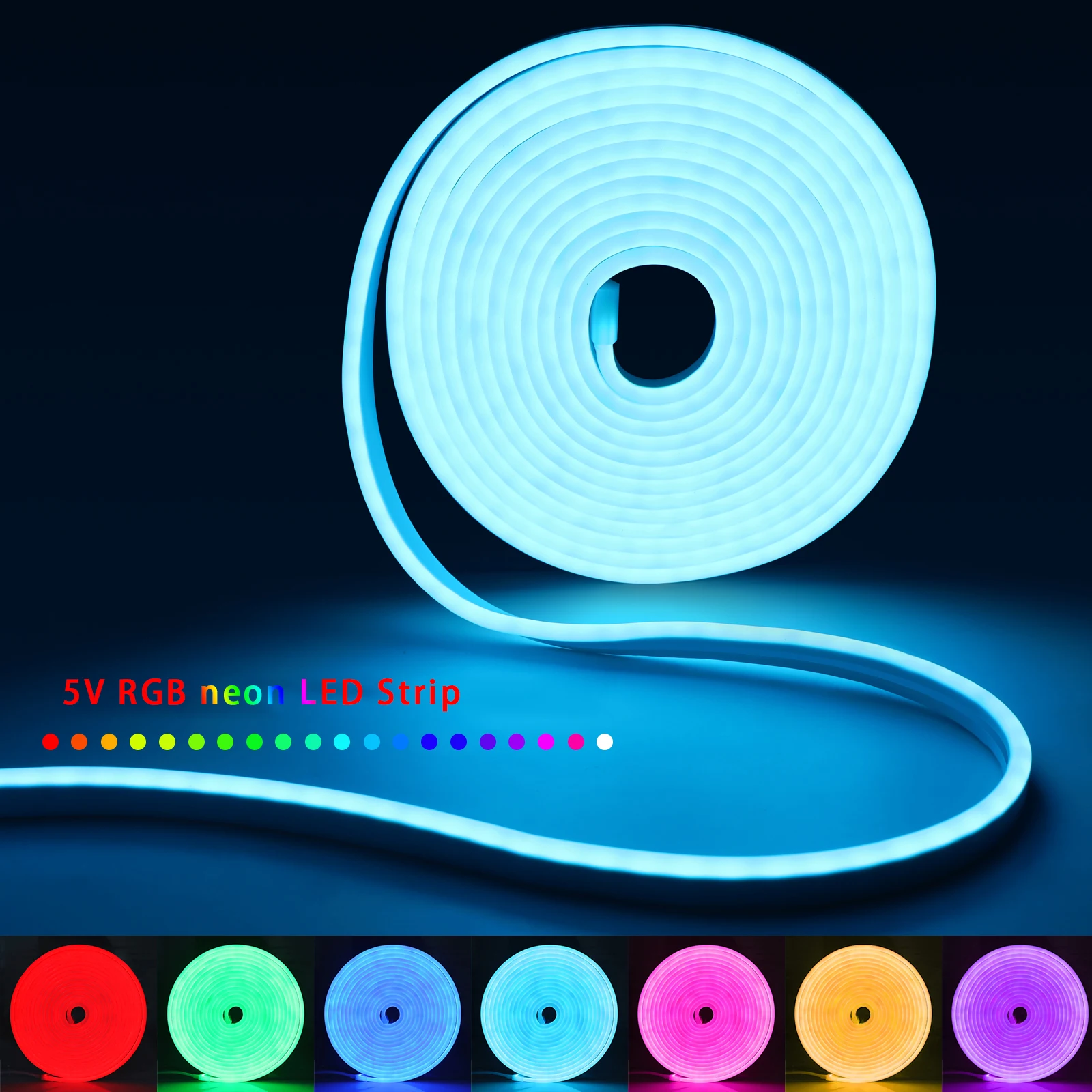 Tira de luces LED de neón RGB  - Led Strip Lights reseña y precio
