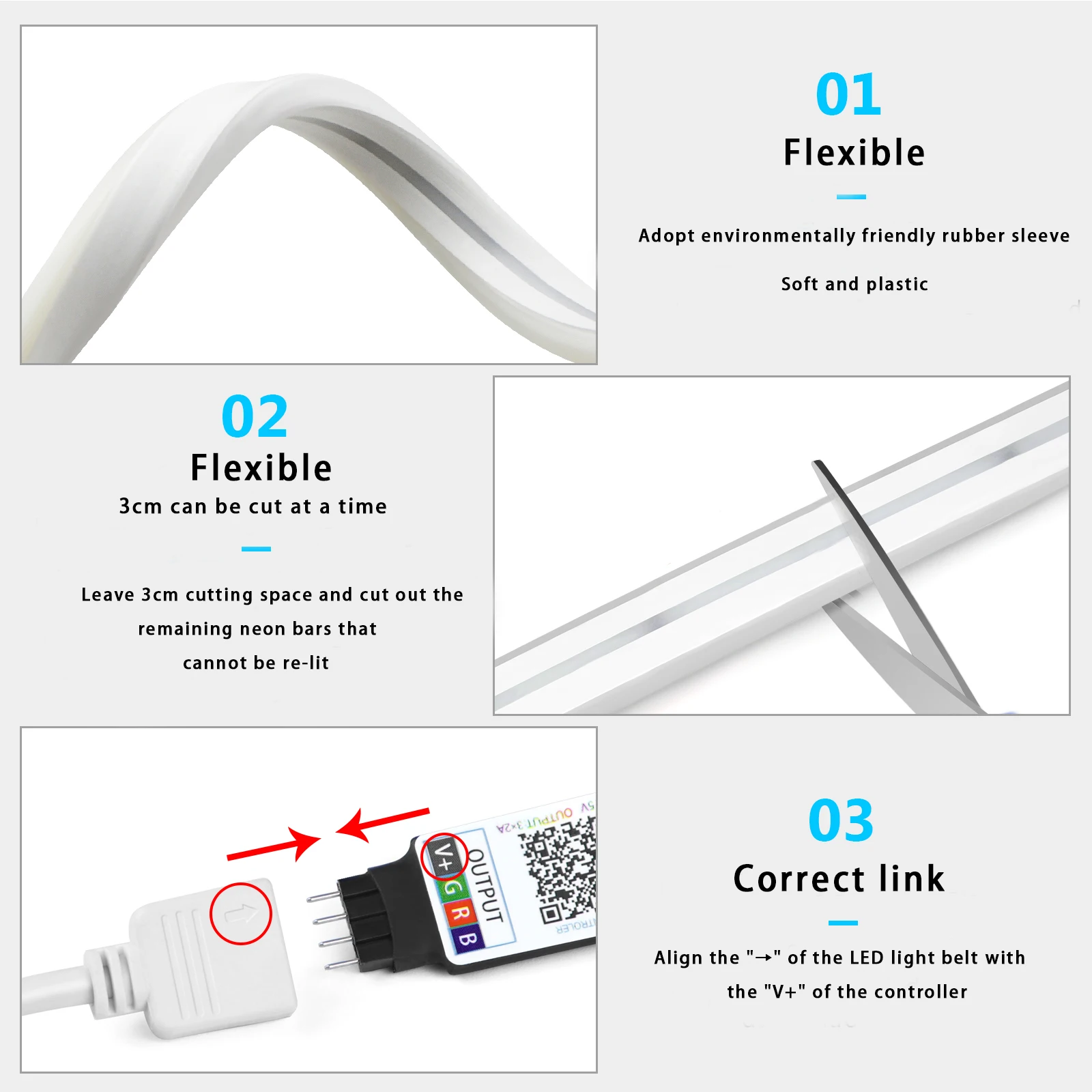 Tira de luces LED de neón RGB  - Led Strip Lights reseña y precio